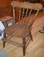 Child's Press Back Spindle High Chair 