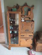 Fancy Oak Secretary Book Case 