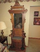Walnut Victorian Hall Tree