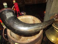 Black Horn Powder Horn 