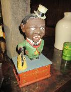 Stump Speaker Black Politician Mechanical Bank