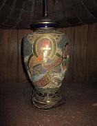 Oriental Cloisonne Table Lamp 