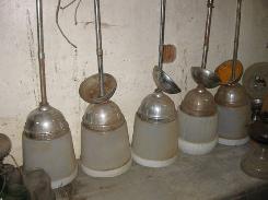 Soda Fountain Chrome Hanging Light Fixtures