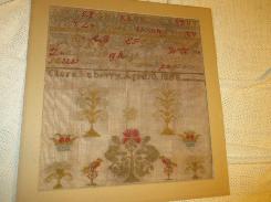 Clare Kaberry 1868 Colorful Sampler 