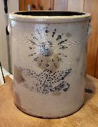   Rare Western Eagle Stencil 6 gal Crock