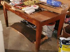 Oak Library Table 
