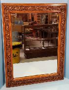 Oak Grapevine Relief Carved Mirror 