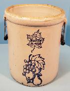Western Stoneware Fruit Scene 5 Gallon Crock 