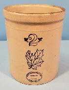 Western Maple Leaf 2 Gallon Crock 