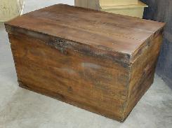 Early Pine Dovetail Immigrants Trunk 