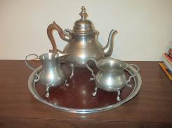 Stieff Pewter Tea Set