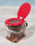 Glass Toilet Powder Flask