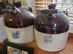  Western Brown Top Monkey & Druggist Jugs