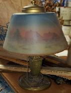 Reverse Painted Table Lamp