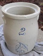 Minnesota Stoneware 2 Gal. Birch Leaf Churn