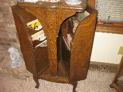 Fancy Oak Sheet Music Cabinet