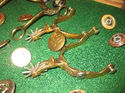 Hercules Bronze Horse Head Spurs 