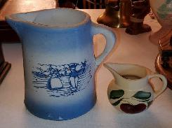Western Stoneware Dutch Blue/White Pitcher