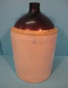 Early 4 gal. Brown Top Jug