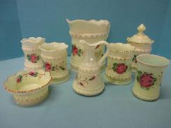 Heisey Custard Early Table Set 