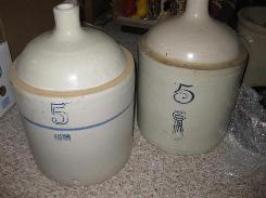 Blue Band 5 Gal. Stoneware Jug
