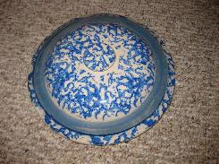 Blue Spongeware 3 Gal. Crock Lid