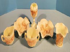 Custard Northwoods Grape & Cable Table Set 