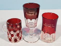 WM. Koening Freeport, ILL Souvenir Tumbler 