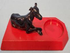 Enamel Painted Dog Display