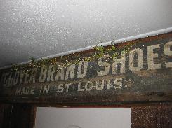 Clover Brand Shoes Wooden Sign