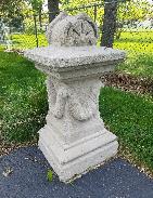 Historic Concrete Stair Newels from Old Winnebago County Courthouse