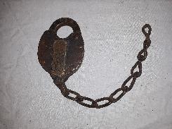 D&D Railroad Brass Padlock & Chain