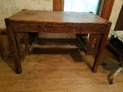 Oak Quartersawn Library Table