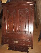 Eastlake Victorian Walnut Wall Cabinet