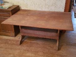 Early Pine Table Hutch