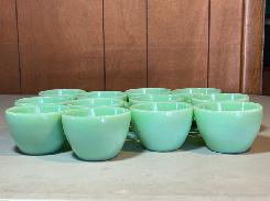 Fire King Jade-Ite Cups & Saucers