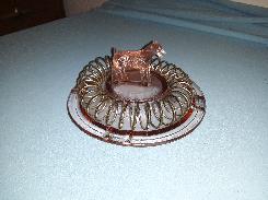 Pink Depression Scotty Dog Ashtray