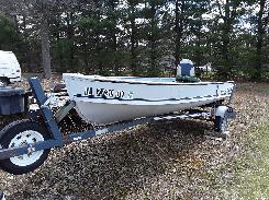 Alumacraft T14S Fishing Boat & Sea Bird Trailer