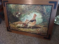 Dog & Pheasant Wildlife Picture