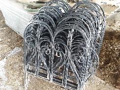 Wrought Iron Ornate Flower Garden Fencing