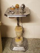 Deco Nickel Smoking Stand