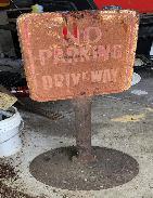 Old No Parking Street Sign
