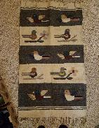 Woven Wool Southwest Bird Throw