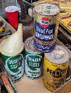 Quaker & Pennzoil Cans