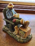 Emmett Kelly Bisque Clown Figure