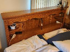 King Size Oak Bookcase Headboard