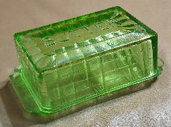 Green Depression 1 lb. Covered Butter