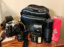 Canon AE-1 Camera w/ Vivatar 49 mm Lens