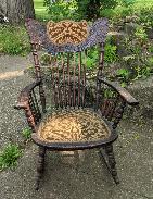 Early Oak Pressed Back Rocker