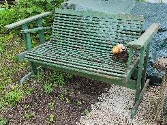Slat Wood Porch Glider